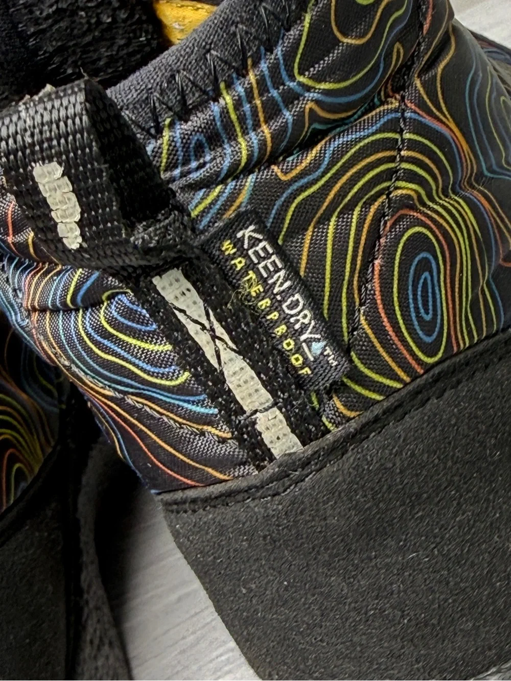 Keen Howser III Kids Chukka Boots Topographic Print Waterproof Youth Sz 5